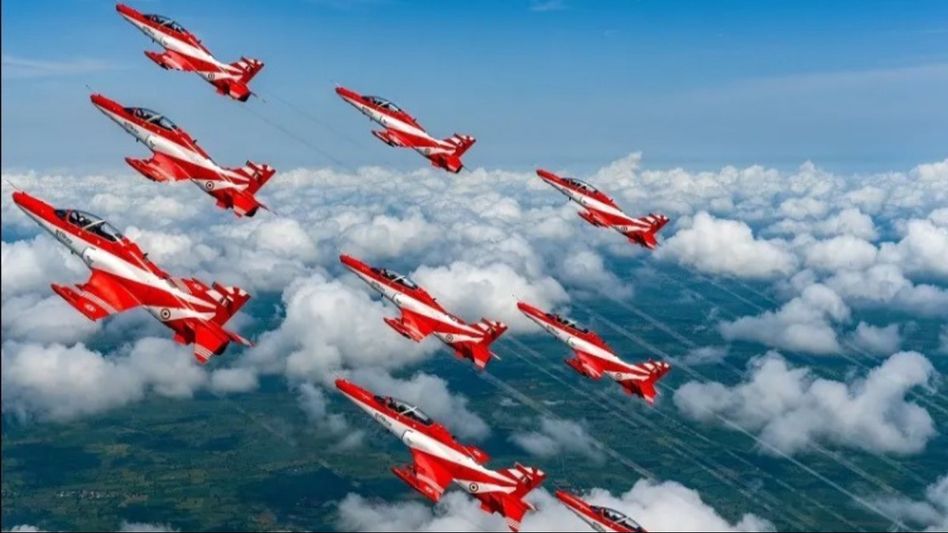 Assam: IAF's Surya Kiran Aerobatic Team set to captivate at upcoming air show in Chabua Assam: IAF's Surya Kiran Aerobatic Team set to captivate at upcoming air show in Chabua