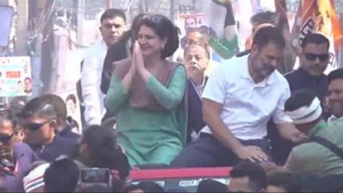 Priyanka Gandhi joins Rahul Gandhi in final leg of Bharat Jodo Nyay Yatra in UP