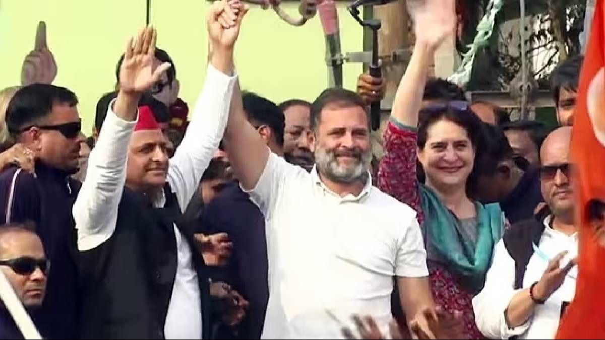 Akhilesh Yadav joins Rahul Gandhi's Yatra in Agra, days after seat-share deal
