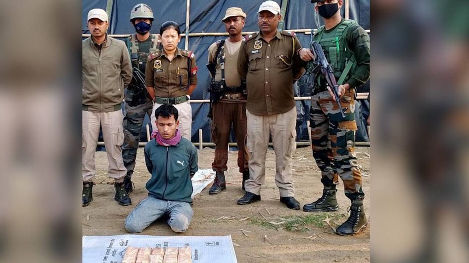 Assam Rifles seizes drugs worth Rs 88.2 lakh, seizes one peddler Assam Rifles seizes drugs worth Rs 88.2 lakh, seizes one peddler