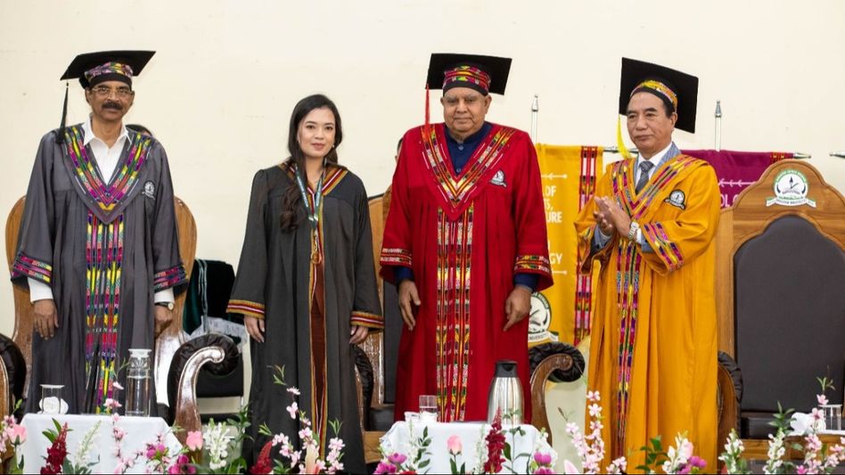 Vice President Dhankar graces 18th convocation of Mizoram University Vice President Dhankar graces 18th convocation of Mizoram University