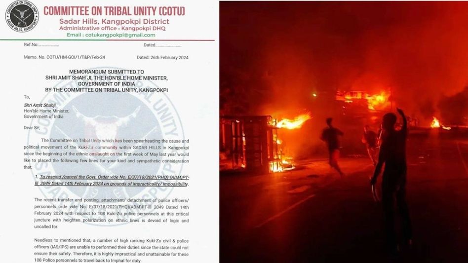 Manipur tribal body urges Amit Shah to revoke transfer of Kuki police personnel, reimpose AFSPA in Imphal Valley Manipur tribal body urges Amit Shah to revoke transfer of Kuki police personnel, reimpose AFSPA in Imphal Valley