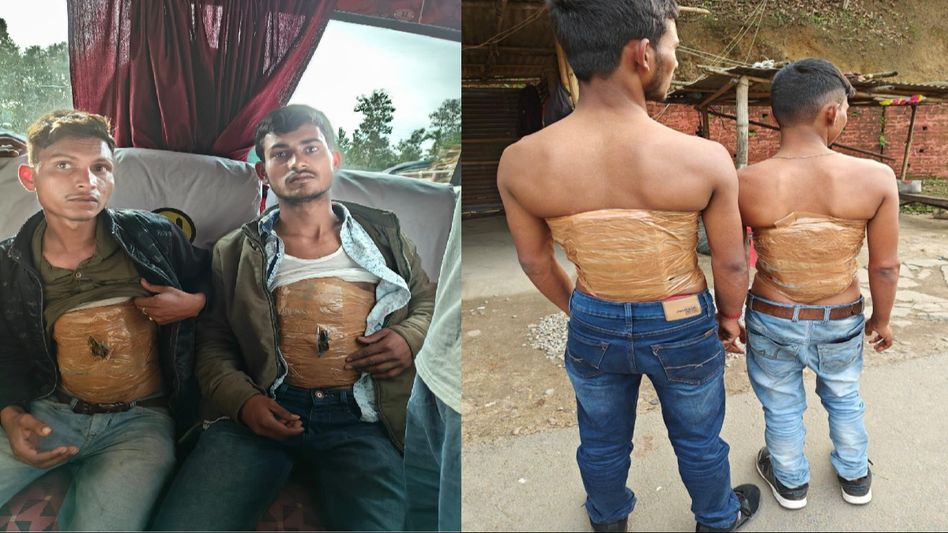 Tripura: 2 Bihar men held for smuggling marijuana by wrapping contraband around their bodies Tripura: 2 Bihar men held for smuggling marijuana by wrapping contraband around their bodies