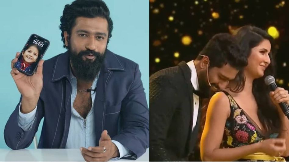 Vicky Kaushal reveals childhood picture of Katrina Kaif as phone wallpaper Vicky Kaushal reveals childhood picture of Katrina Kaif as phone wallpaper