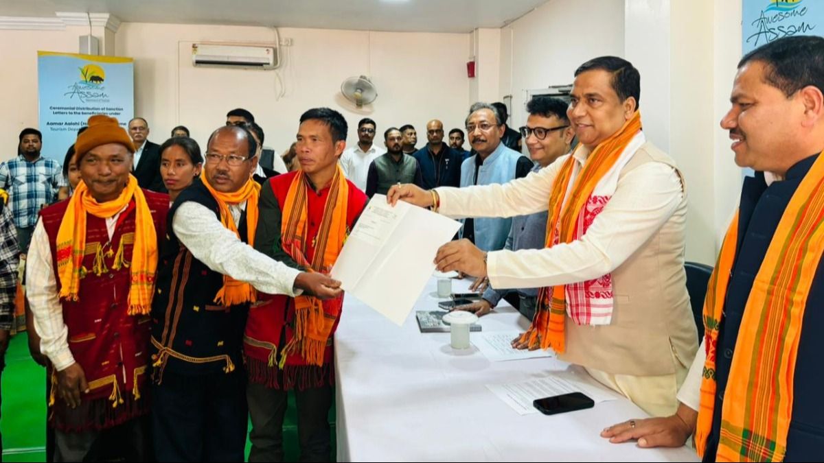 Assam tourism minister distributes approval letter for 'Aamaar Aalohi- Rural Homestay' scheme Assam tourism minister distributes approval letter for 'Aamaar Aalohi- Rural Homestay' scheme