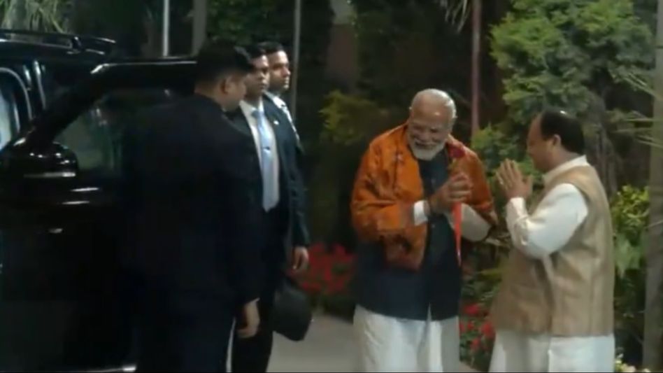 PM Modi arrives for BJP CEC meeting in Delhi, to finalise first list of Lok Sabha candidates PM Modi arrives for BJP CEC meeting in Delhi, to finalise first list of Lok Sabha candidates