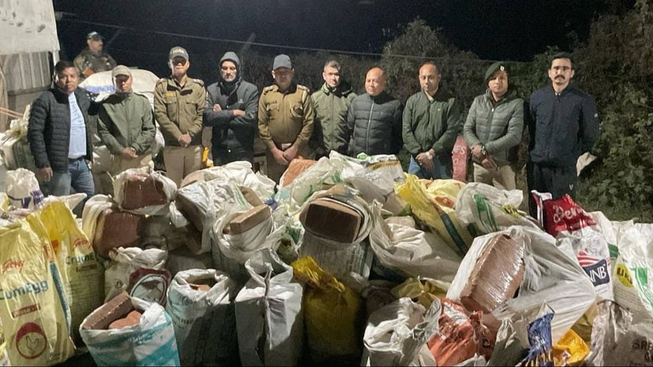 Meghalaya: 4750 kgs of marijuana worth Rs 20 crore seized in Ri-Bhoi Meghalaya: 4750 kgs of marijuana worth Rs 20 crore seized in Ri-Bhoi