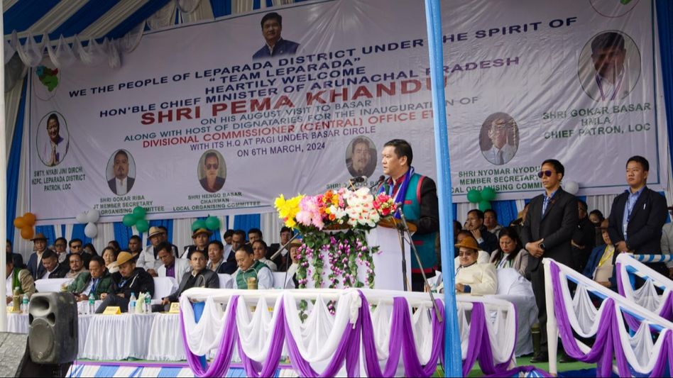 Arunachal CM Pema Khandu lays foundation stone for divisional commissioner office Arunachal CM Pema Khandu lays foundation stone for divisional commissioner office