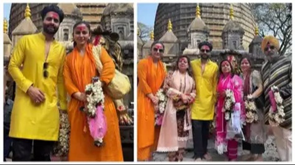 Bollywood star couple Rakulpreet Singh and Jackky Bhagnani visit Kamakhya temple with family Bollywood star couple Rakulpreet Singh and Jackky Bhagnani visit Kamakhya temple with family