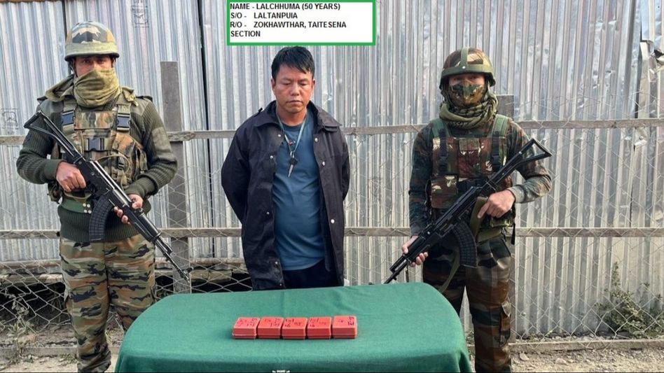 Mizoram: Assam Rifles seize heroin worth Rs 6.55 crore in Champhai district Mizoram: Assam Rifles seize heroin worth Rs 6.55 crore in Champhai district