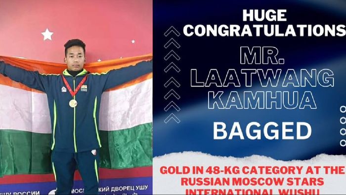 Arunachal: Laatwang Kamhua wins gold at Moscow Wushu Championship 2024