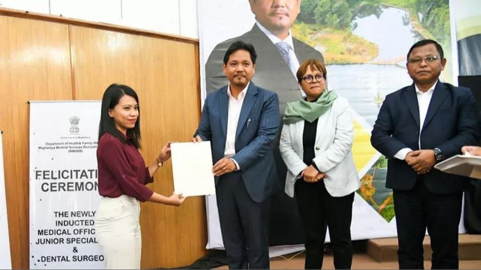 Meghalaya CM distributes appointment letters to 425 medical officers Meghalaya CM distributes appointment letters to 425 medical officers
