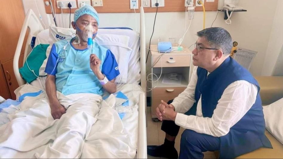 Sikkim BJP state president visits former speaker at hospital in Delhi Sikkim BJP state president visits former speaker at hospital in Delhi