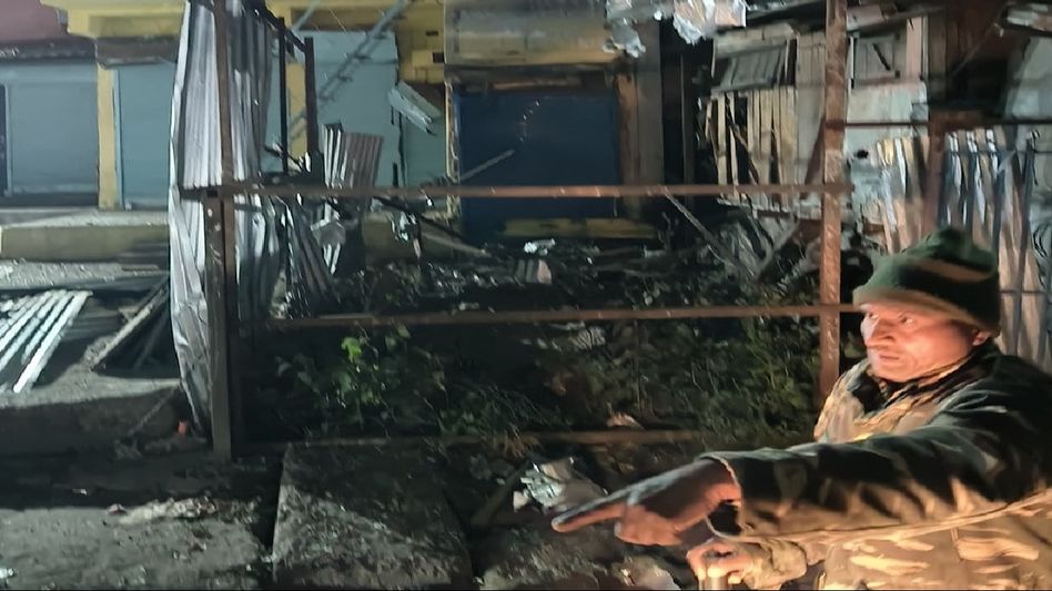 Meghalaya: Suspected IED blast at Syndicate Stand near Them Mator, probe on Meghalaya: Suspected IED blast at Syndicate Stand near Them Mator, probe on