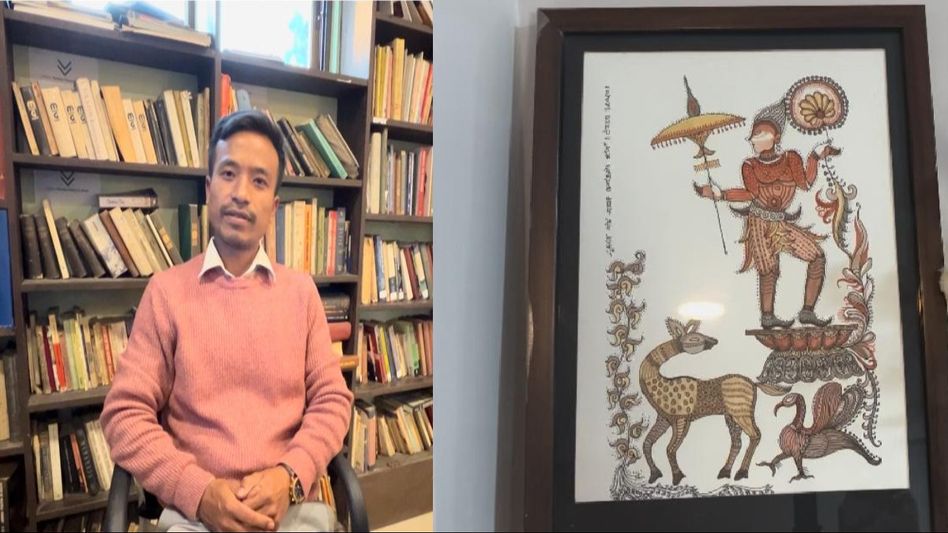 Manipur's artist cum academician Yumnam Sapha striving to preserve age-old Manipuri Subika painting style Manipur's artist cum academician Yumnam Sapha striving to preserve age-old Manipuri Subika painting style