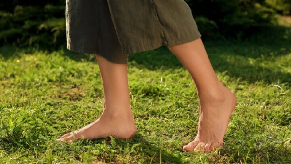Stepping into wellness: The benefits of early morning walks on green grass Stepping into wellness: The benefits of early morning walks on green grass