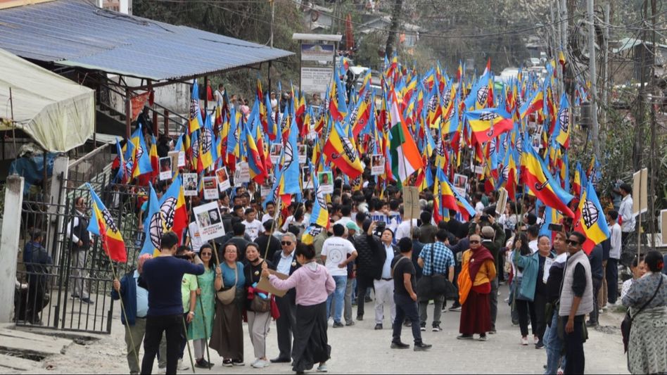 Sikkim Democratic Front holds rally demanding arrest of mastermind behind KN Rai attack case Sikkim Democratic Front holds rally demanding arrest of mastermind behind KN Rai attack case