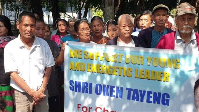 Arunachal: BJP voters in Kiyit and Borguli villages appeal to state high command to field Oken Tayeng as MLA candidate