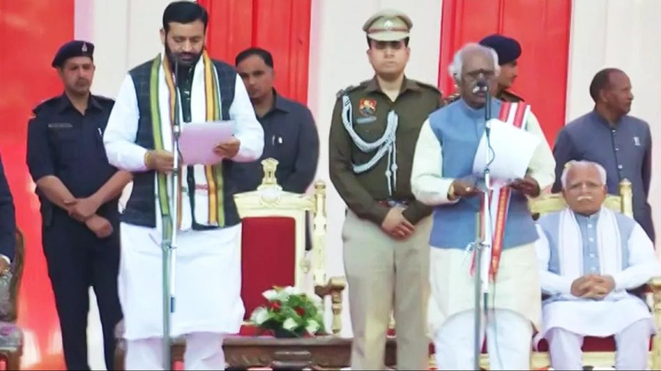 Haryana: Nayab Singh Saini sworn In as state Chief Minister Haryana: Nayab Singh Saini sworn In as state Chief Minister