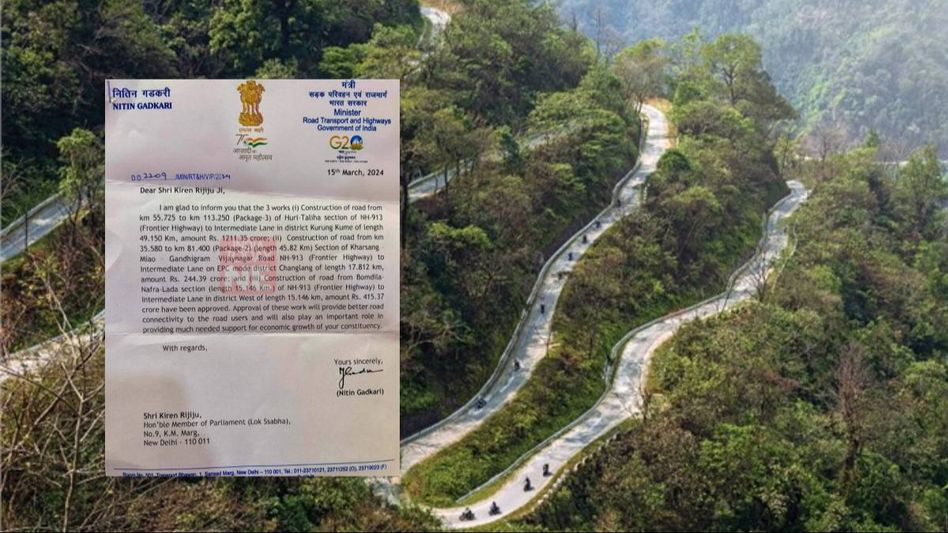 Arunachal: Centre approves 3 major road projects worth Rs 1871 crore Arunachal: Centre approves 3 major road projects worth Rs 1871 crore