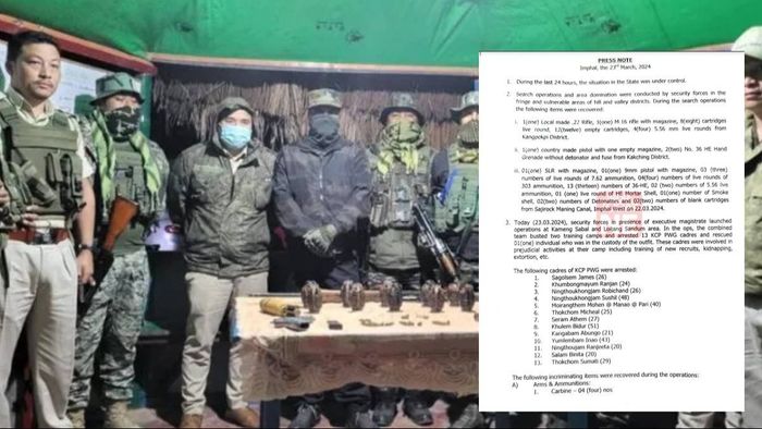 Manipur Police intercepts insurgent activities, detains 13 members of banned group