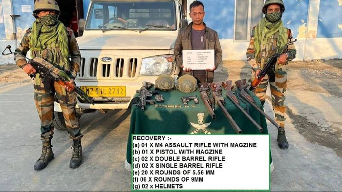 Joint operation by Assam Rifles and Mizoram Police at Indo-Myanmar border
