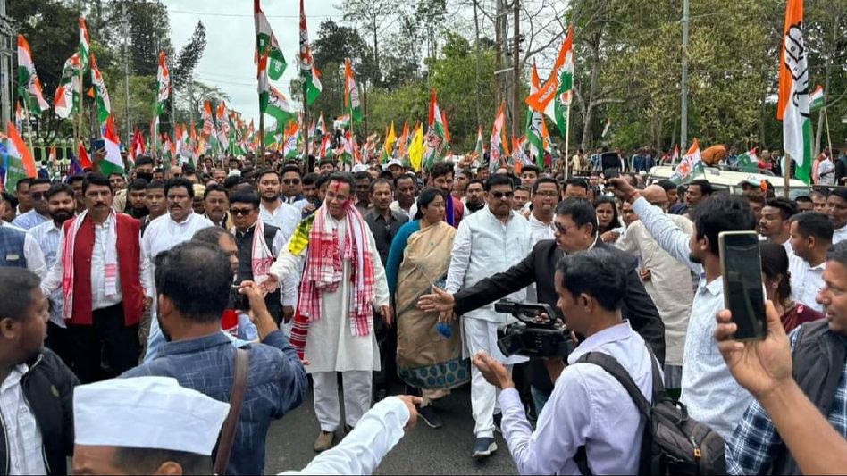 Assam: Congress MP Gaurav Gogoi files nomination papers in Jorhat for Lok Sabha elections Assam: Congress MP Gaurav Gogoi files nomination papers in Jorhat for Lok Sabha elections