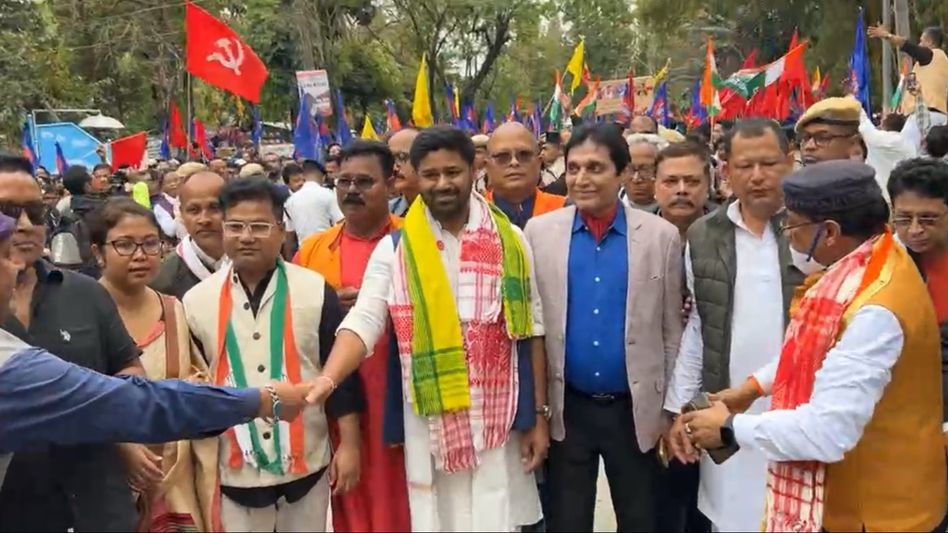 Assam: AJP leader Lurinjyoti Gogoi files nomination for Dibrugarh LS constituency Assam: AJP leader Lurinjyoti Gogoi files nomination for Dibrugarh LS constituency