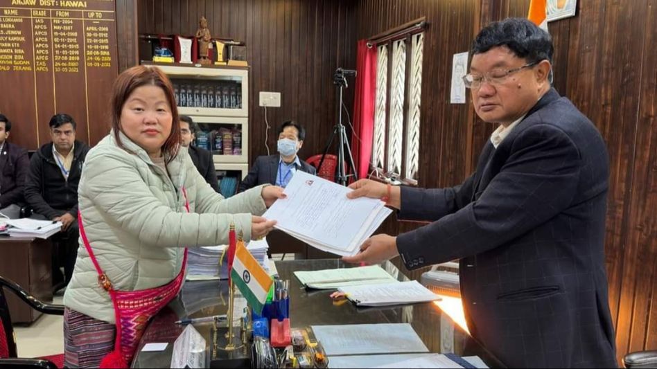 Arunachal: BJP candidate Dasanglu Pul files nomination from Hayuliang Assembly constituency Arunachal: BJP candidate Dasanglu Pul files nomination from Hayuliang Assembly constituency