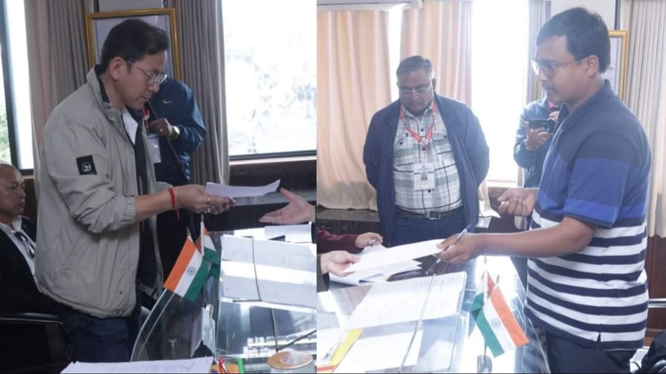 Sikkim: Two candidates of 12 Melli AC files nomination in Namchi Sikkim: Two candidates of 12 Melli AC files nomination in Namchi