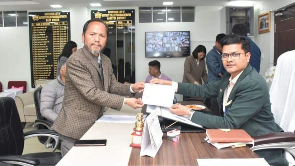 Sikkim: Nominations submitted for Sangha seat and Parliamentary constituency in Gangtok district Sikkim: Nominations submitted for Sangha seat and Parliamentary constituency in Gangtok district