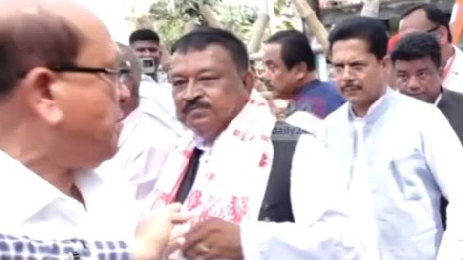 Congress candidate Uday Shankar Hazarika files nomination for Lakhimpur Lok Sabha constituency Congress candidate Uday Shankar Hazarika files nomination for Lakhimpur Lok Sabha constituency