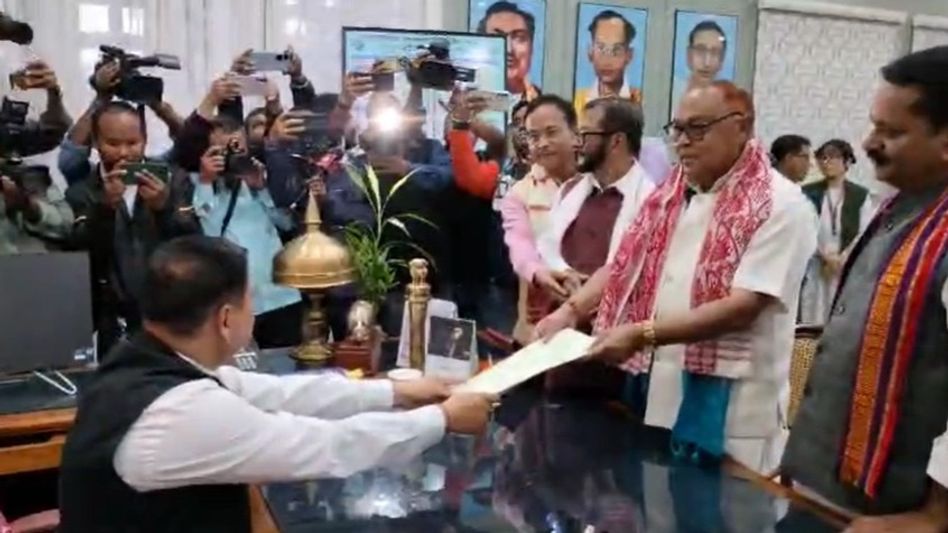 BJP Candidate Ranjit Dutta files nomination in Tezpur, backed by key political leaders BJP Candidate Ranjit Dutta files nomination in Tezpur, backed by key political leaders