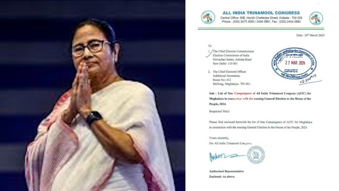 AITC, 2024 General Election, Meghalaya, Mamata Banerjee, Abhishek Banerjee, star campaigners, Indian politics