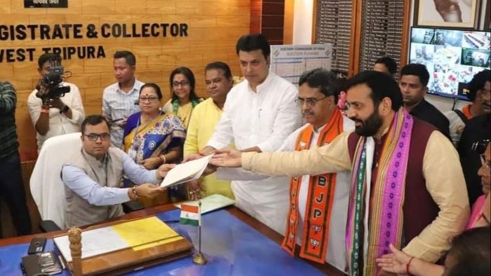 Biplab Kumar Deb, Lok Sabha election, West Tripura, Nomination, District Magistrate, Rally