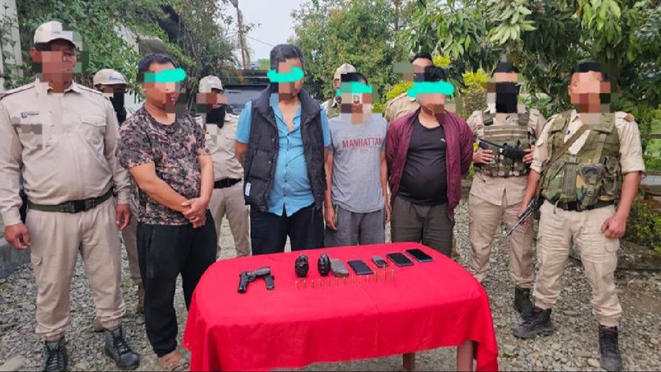 Manipur: 4 cadres of proscribed outfit KCP(Noyon) arrested from Imphal West district, arms and ammunition seized Manipur: 4 cadres of proscribed outfit KCP(Noyon) arrested from Imphal West district, arms and ammunition seized