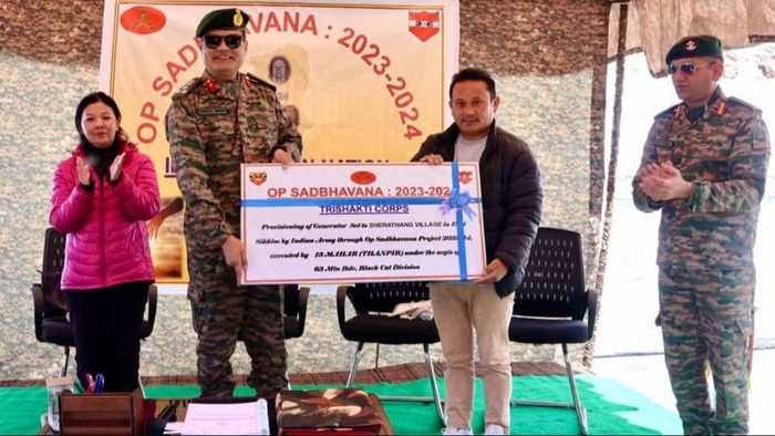 Indian Army empowers remote village in East Sikkim with generator sets