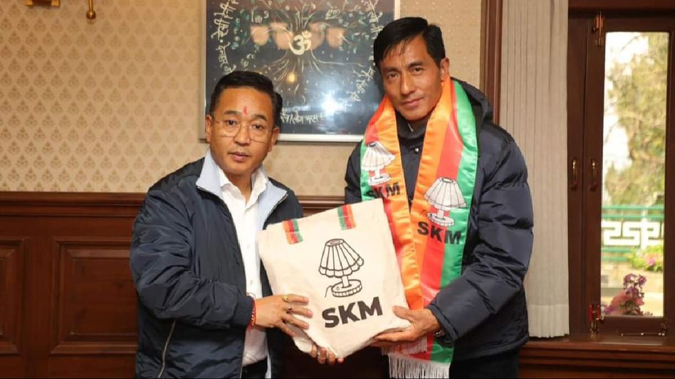 Sikkim: Former SDF leader Kinzang Bhutia joins CM Prem Singh Tamang led SKM party Sikkim: Former SDF leader Kinzang Bhutia joins CM Prem Singh Tamang led SKM party