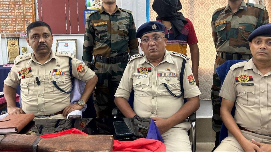 Tripura Police arrest infamous dacoit, seize arms Tripura Police arrest infamous dacoit, seize arms