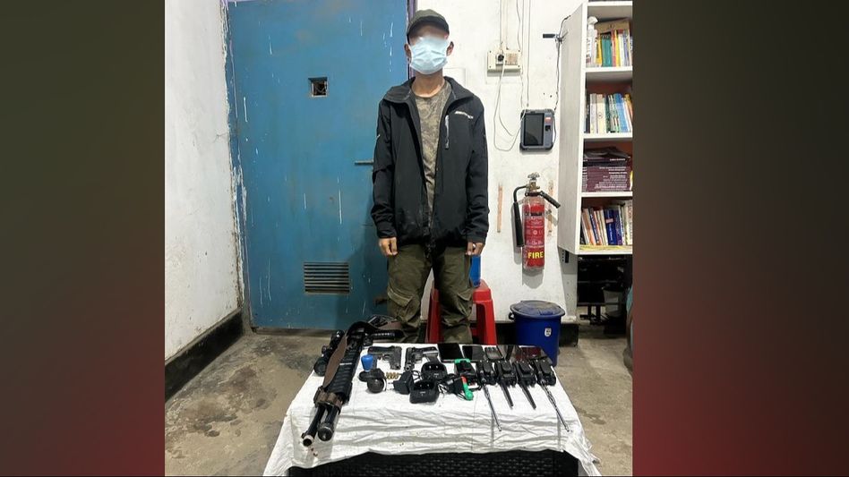 Manipur: 18-year-old boy along with one minor held for criminal activities in Imphal West Manipur: 18-year-old boy along with one minor held for criminal activities in Imphal West