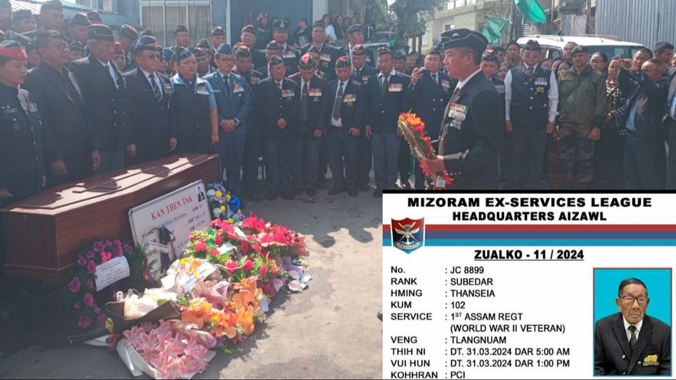 Mizoram: World War II Hero Subedar Thanseia passes away at 102, leaves lasting legacy Mizoram: World War II Hero Subedar Thanseia passes away at 102, leaves lasting legacy