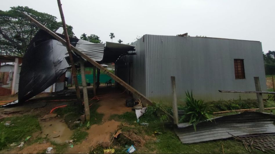 Tripura: Cyclonic storm damages 800 houses across 7 districts, state allocates relief fund Tripura: Cyclonic storm damages 800 houses across 7 districts, state allocates relief fund