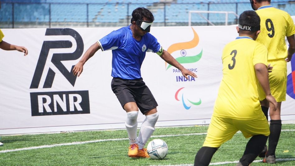 Mizoram: Visually impaired teams showcase their football skills in the Northeast Zonal Tournament Mizoram: Visually impaired teams showcase their football skills in the Northeast Zonal Tournament