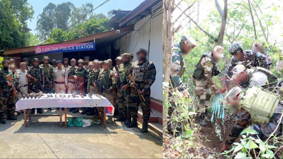 Manipur: Army seizes huge illegal arms cache including grenades in Bishnupur district Manipur: Army seizes huge illegal arms cache including grenades in Bishnupur district