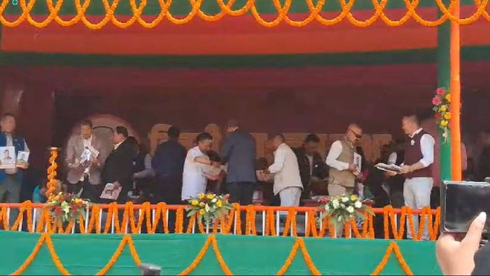 CM Tamang starts election campaign with Vijayee Bhava Jan Sabha