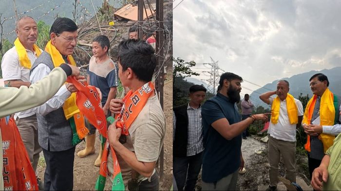 BJP Candidate Dinesh Chandra Nepal Visits Kabi Lungchok, Discusses Vision for Resolving Sikkim's Issues