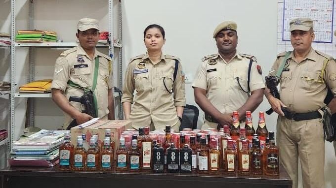 Assam: Huge quantity of illicit liquor seized by Silapathar police Assam: Huge quantity of illicit liquor seized by Silapathar police