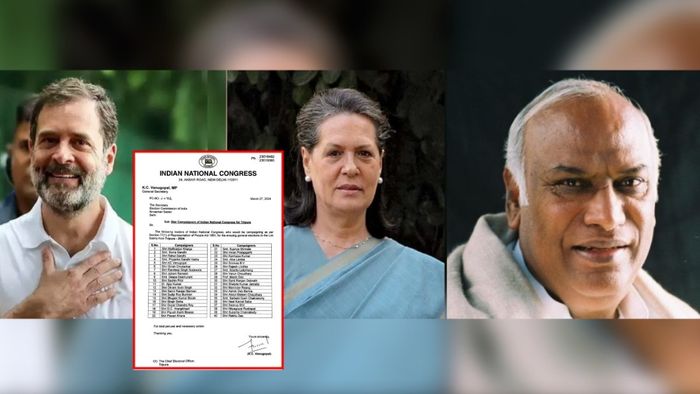 Congress party, Lok Sabha elections, Tripura, star campaigners, national leaders, regional leaders