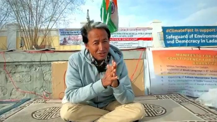 Sonam Wangchuk, Pashmina March, Leh, preventive measures, internet restrictions, Chinese incursions, Ladakh statehood, Sixth Schedule, Constitution