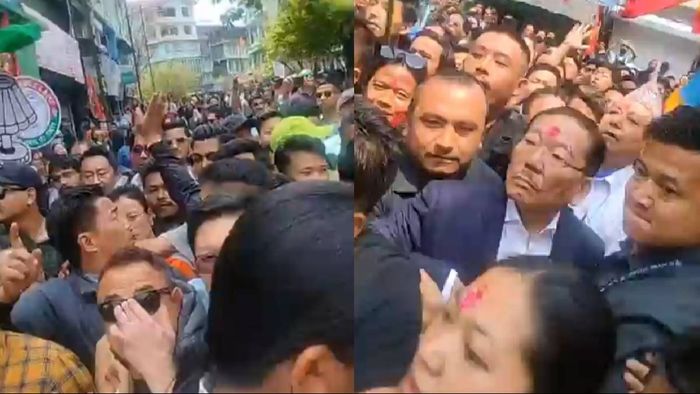 Former Sikkim CM Pawan Chamling allegedly attacked by SKM supporters